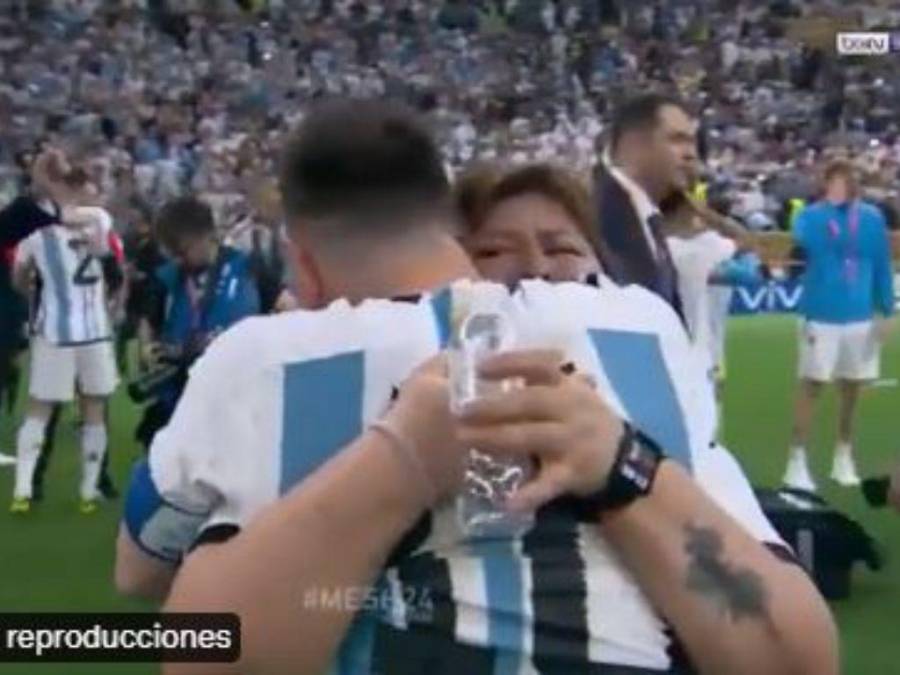 Quién es Antonia Farias la mujer que Messi abrazó en la final del