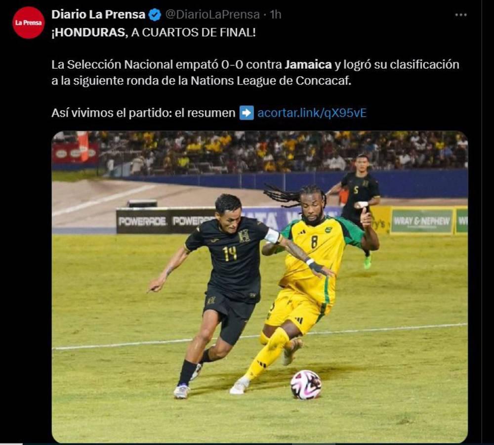 Reacción de la prensa tras clasificación de Honduras a cuartos de final de Nations League