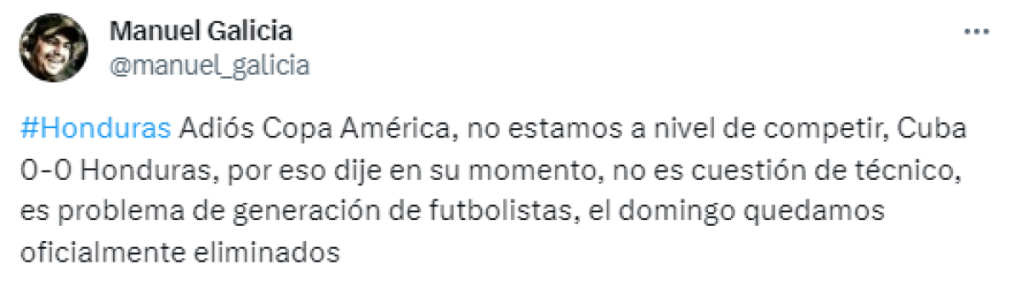 ”Penoso”, “conformistas”, “no estamos para competir”: prensa deportiva arremete contra Honduras tras empate ante Cuba