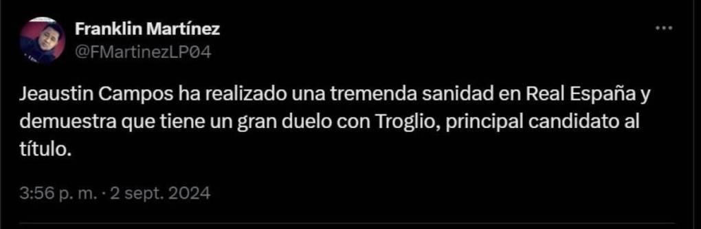 ¡Se deshacen en elogios! Prensa reacciona al trabajo de Jeaustin Campos al frente de Real España