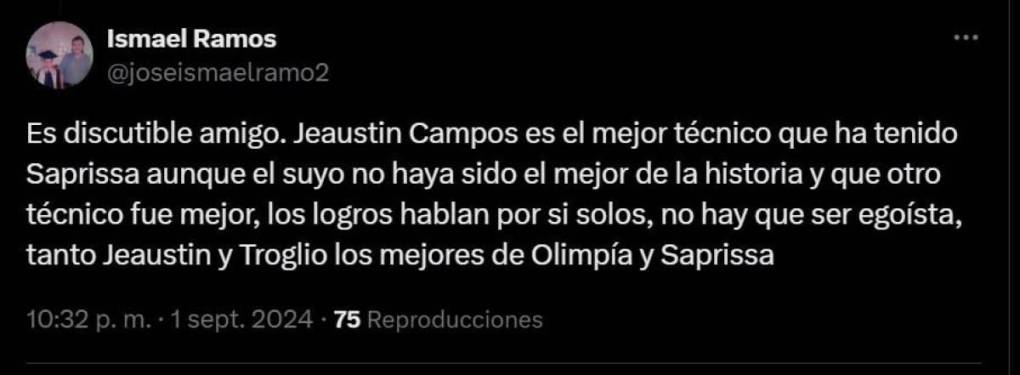 ¡Se deshacen en elogios! Prensa reacciona al trabajo de Jeaustin Campos al frente de Real España