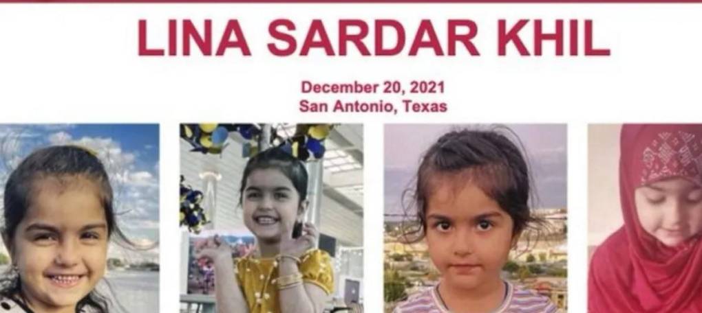 Sin rastro de Lina Sardar Khil, la niña que desapareció de su patio hace más de un año en Texas