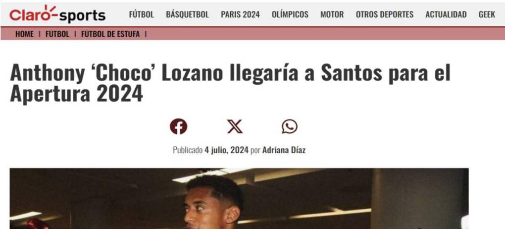 La reacción de periodistas y medios mexicanos por llegada de “Choco” Lozano a Santos