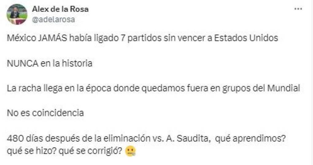 Medios y periodistas mexicanos no ocultaron su enojo tras derrota ante EEUU