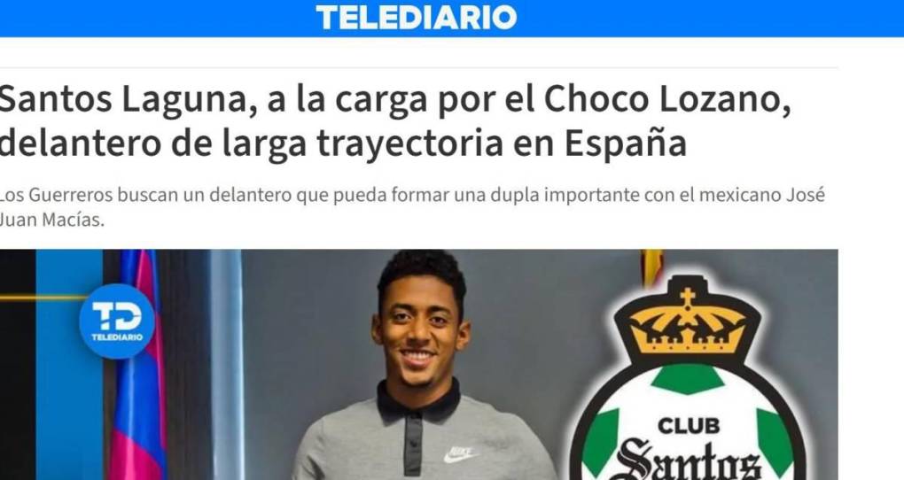 La reacción de periodistas y medios mexicanos por llegada de “Choco” Lozano a Santos