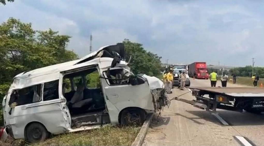 Así fue el fuerte accidente que segó la vida de cuatro hondureños en Tabasco, México