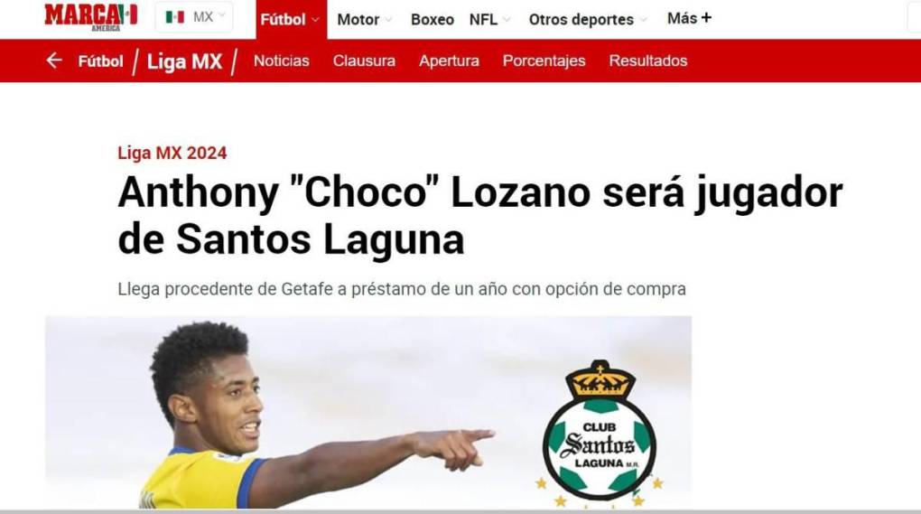 La reacción de periodistas y medios mexicanos por llegada de “Choco” Lozano a Santos