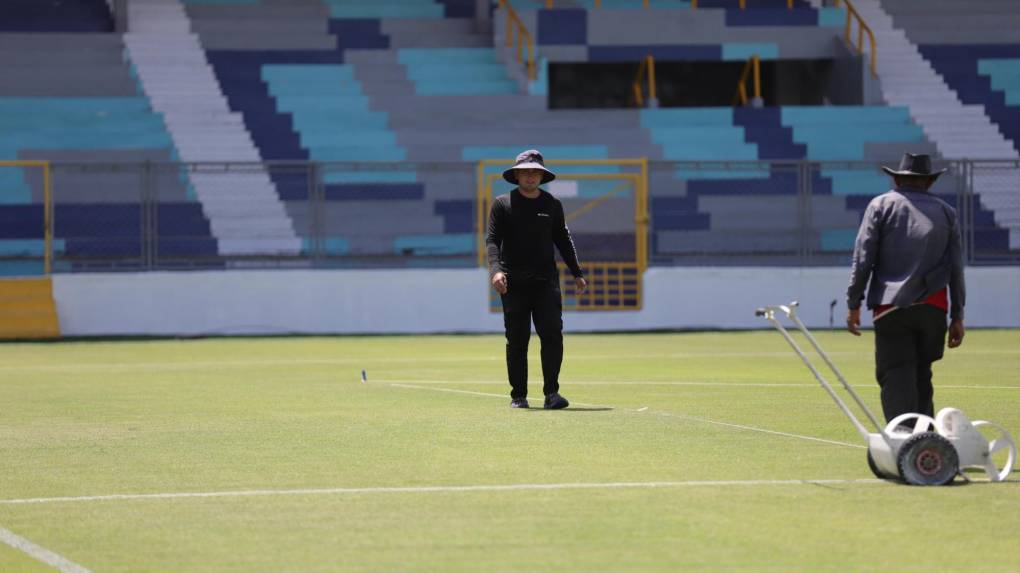 Así ‘pulen’ el Morazán previo al clásico entre Real España y Olimpia