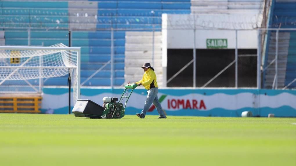 Están ‘puliendo’ el estadio Nacional para final Motagua-Olimpia