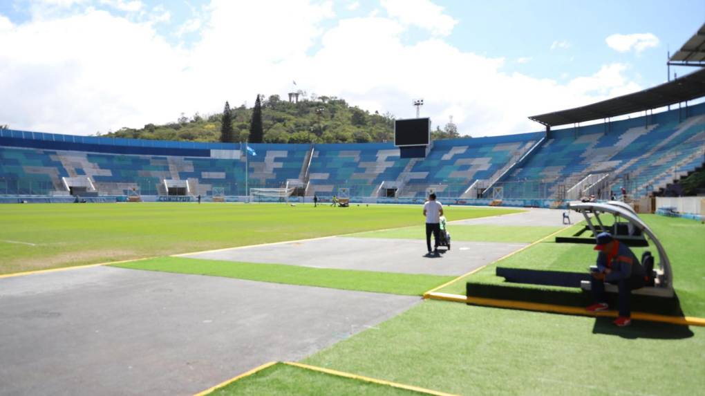 Están ‘puliendo’ el estadio Nacional para final Motagua-Olimpia