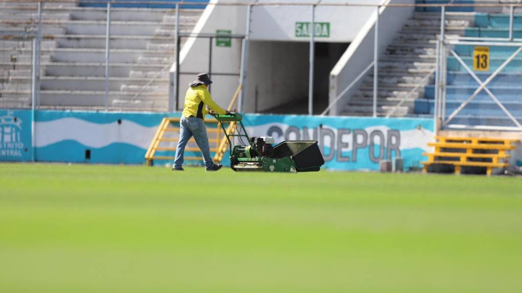 Están ‘puliendo’ el estadio Nacional para final Motagua-Olimpia