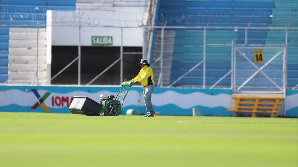 Están ‘puliendo’ el estadio Nacional para final Motagua-Olimpia