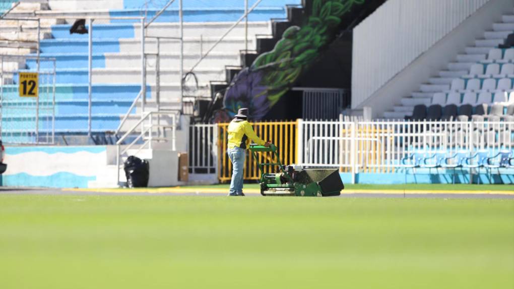 Están ‘puliendo’ el estadio Nacional para final Motagua-Olimpia