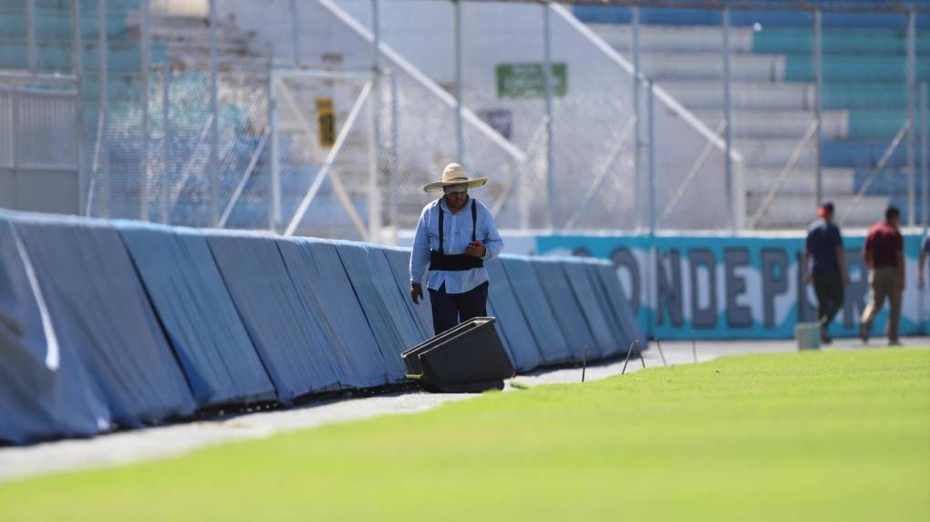 Están ‘puliendo’ el estadio Nacional para final Motagua-Olimpia