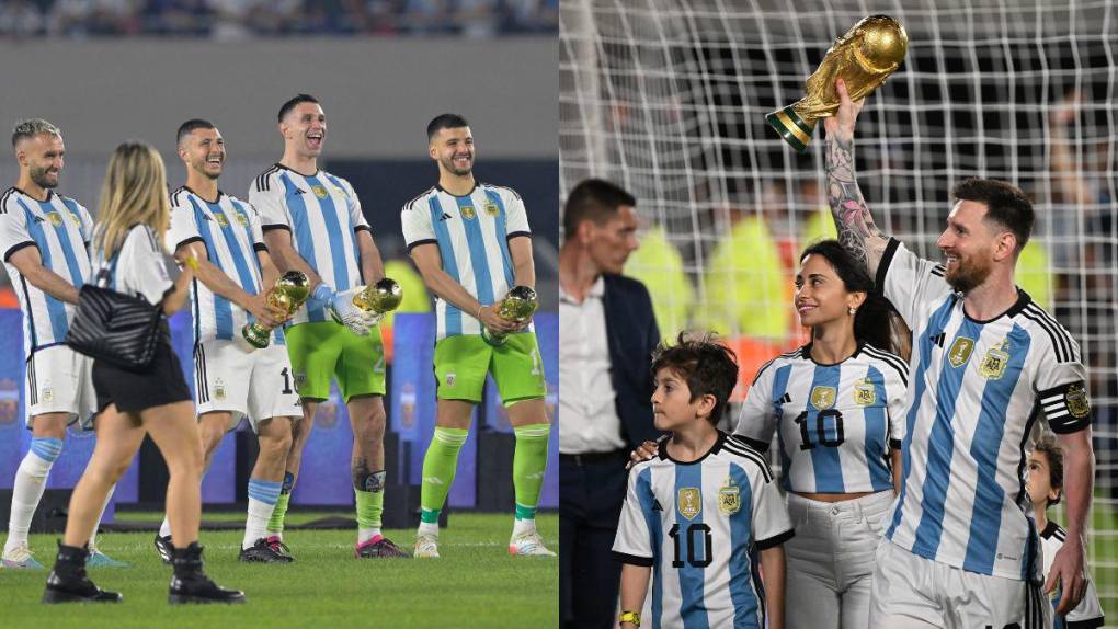 Polémica foto, Messi ovacionado y locura total: las imágenes de la fiesta de Argentina