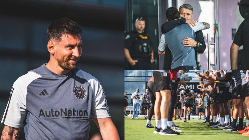 ¡Con pasillo incluido! Así fue el primer entrenamiento de Messi con el Inter Miami