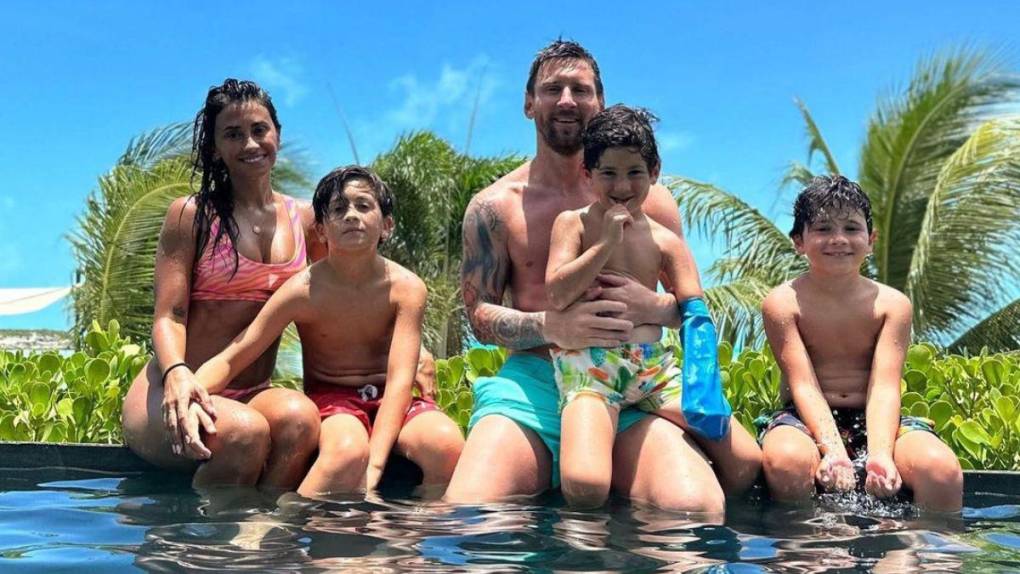 ¡Muy cerca de Miami! Así disfrutan Messi y su familia de sus vacaciones en Bahamas