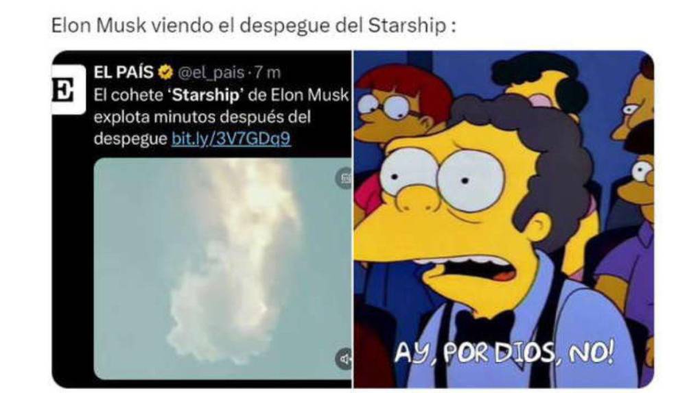 Los divertidos memes de la explosión del cohete Starship de Elon Musk