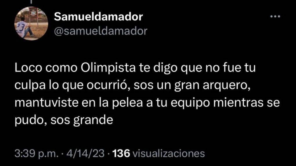 “Gracias y perdón”: Rougier se disculpa en las redes sociales tras la derrota de Motagua ante Tigres