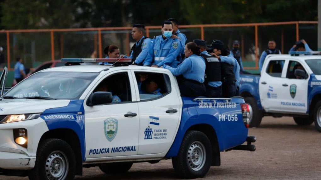 Así fue el despliegue policial en la inauguración del estado de excepción en la capital