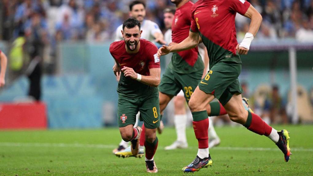 Gran actuación de Fernandes y la frustración de Suárez: las imágenes del triunfo de Portugal sobre Uruguay