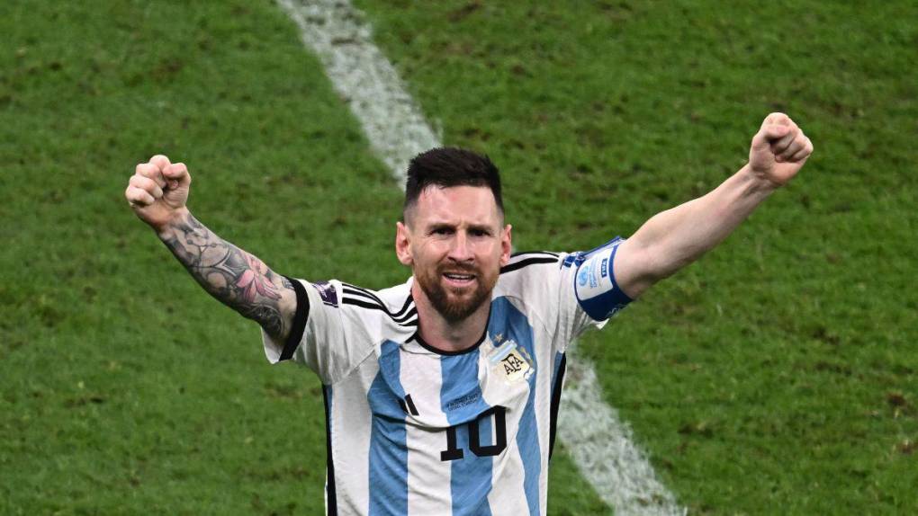 La alegría de Messi luego de ganar el Mundial de Qatar 2022 con Argentina