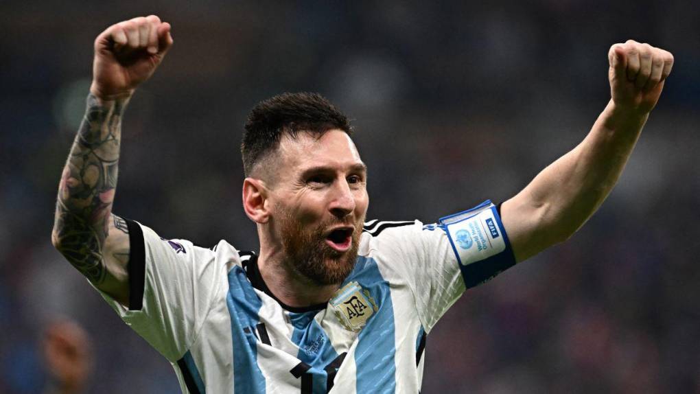 La alegría de Messi luego de ganar el Mundial de Qatar 2022 con Argentina