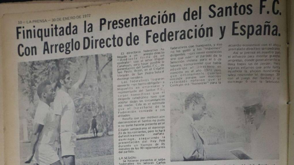 ¡Inolvidable jornada! Así fue el día en que Pelé visitó Honduras