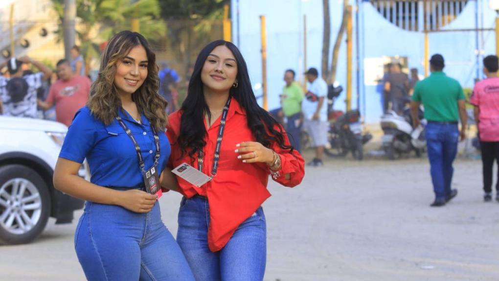 Las Bellezas que asistieron al partido entre Motagua y Pachuca