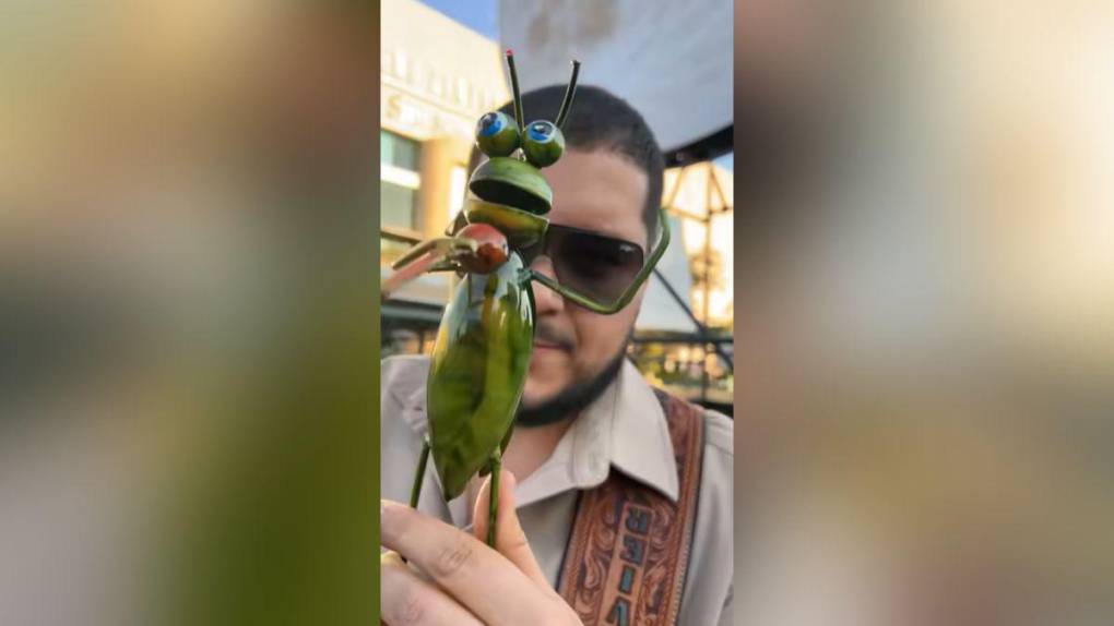 Migrante hondureño cautiva a artista mexicano con elaboración de adornos con hojas de palmera de coco