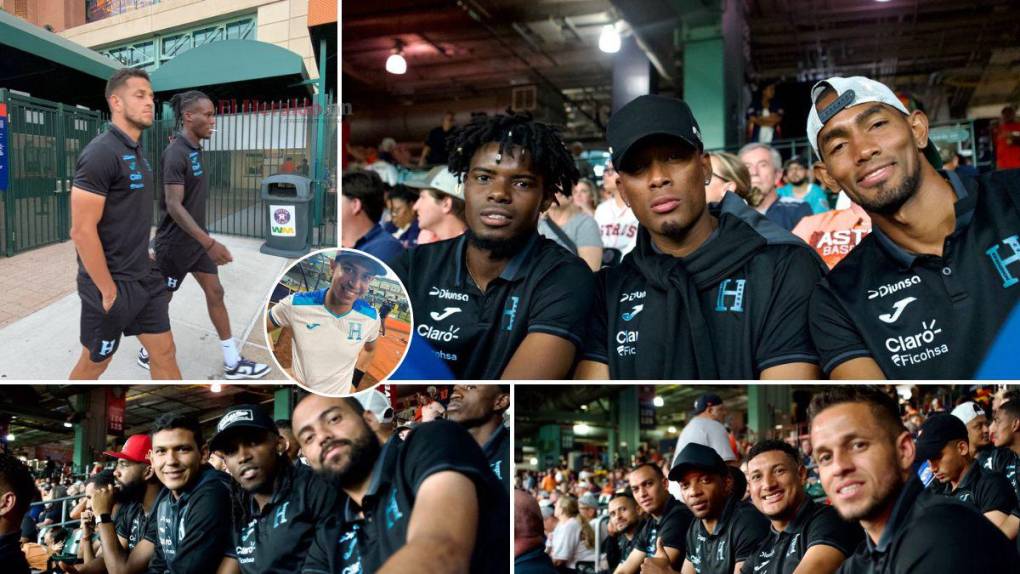 Jugadores de la Selección de Honduras llegaron al Minute Maid Park para apoyar a Mauricio Dubón y a los Astros