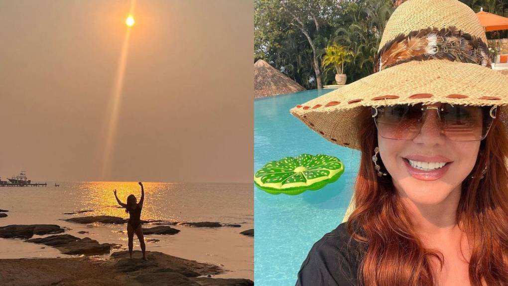 María Celeste Arrarás presume sus vacaciones en Roatán, Honduras