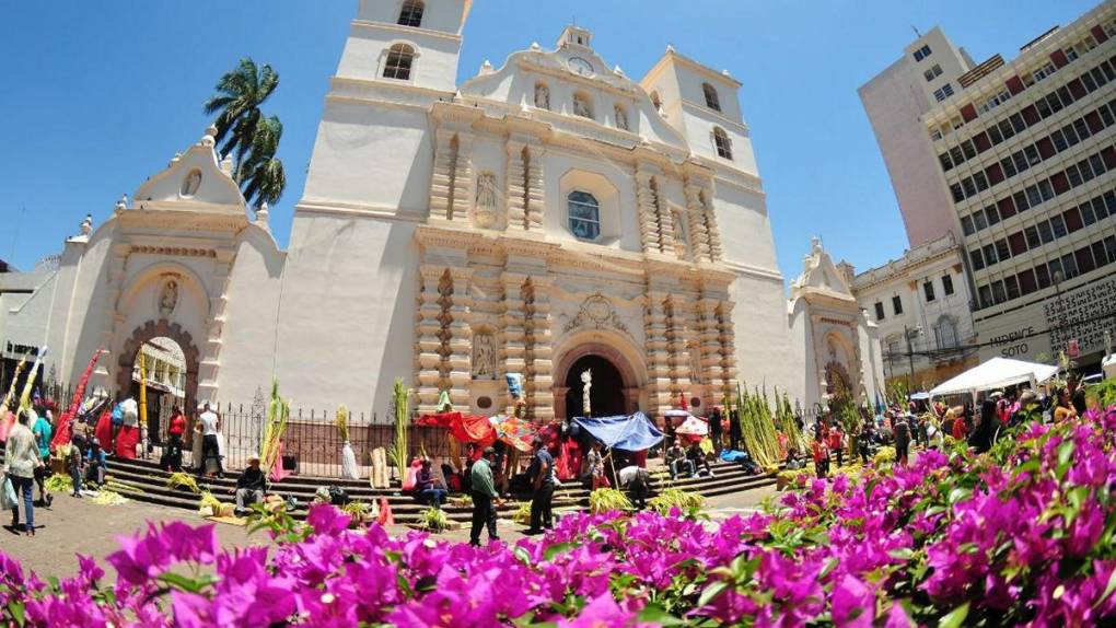 Tegucigalpa se llena de verde y olor a palma en víspera de Domingo de Ramos