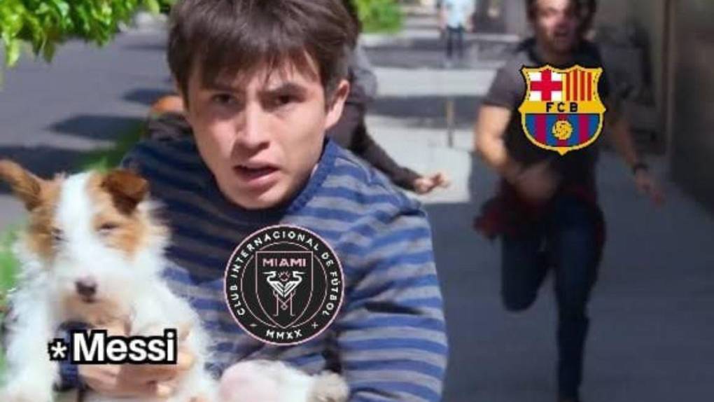 Lionel Messi confirmó su fichaje por el Inter Miami y los memes no perdonan al Barcelona