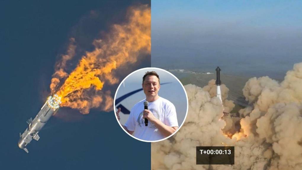 Explotó a los pocos minutos de despegar: así se desintegró el cohete Starship de SpaceX