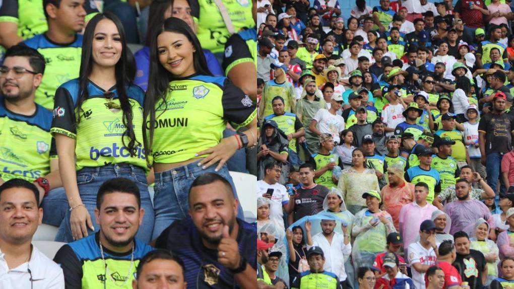 Aficionados olanchanos sorprenden en Tegucigalpa apoyando a los Potros