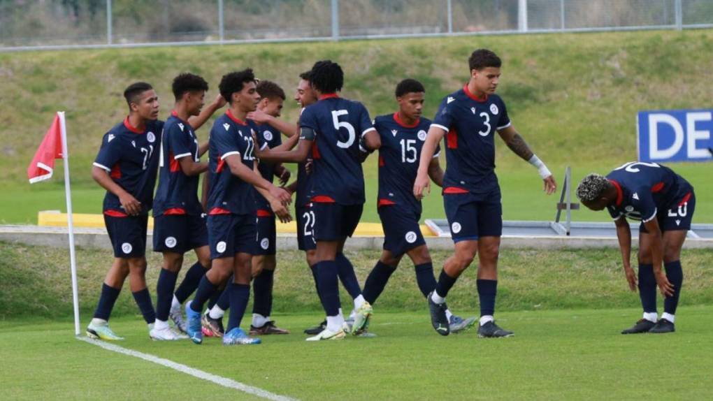 La Sub-20 de Honduras destrozó 7-1 a República Dominicana con doblete de Exón Arzú