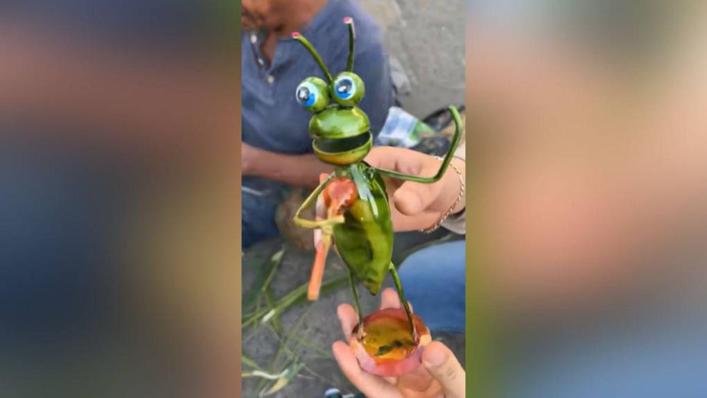 Migrante hondureño cautiva a artista mexicano con elaboración de adornos con hojas de palmera de coco