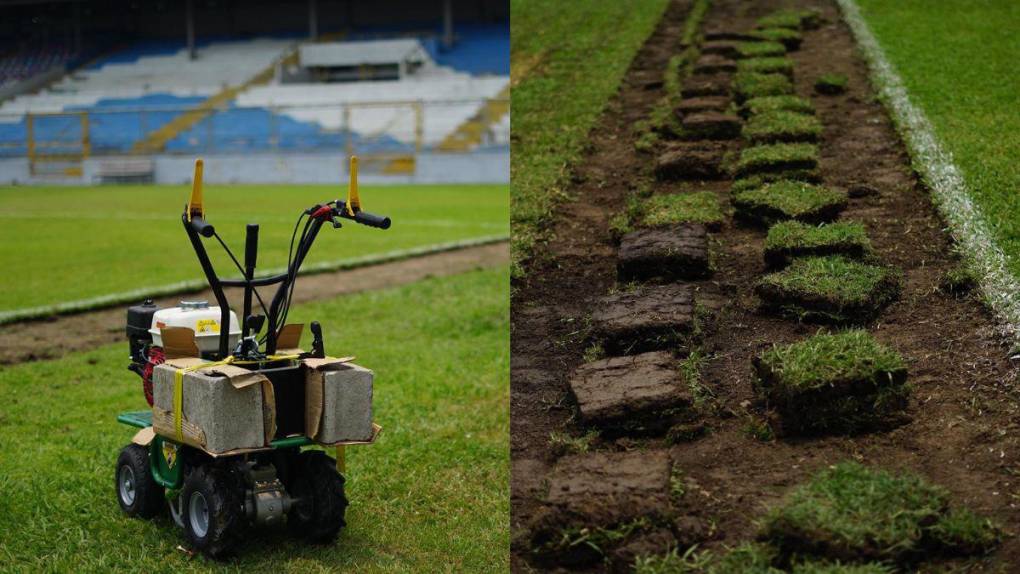 Fin a la pesadilla: comienzan los trabajos para cambiar la grama del Estadio Morazán