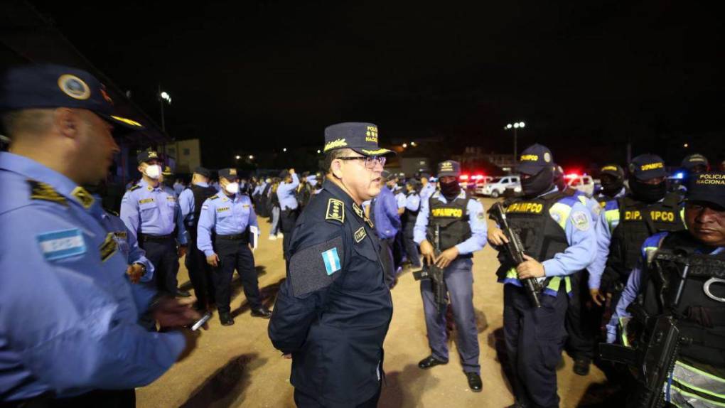 Así fue el despliegue policial en la inauguración del estado de excepción en la capital