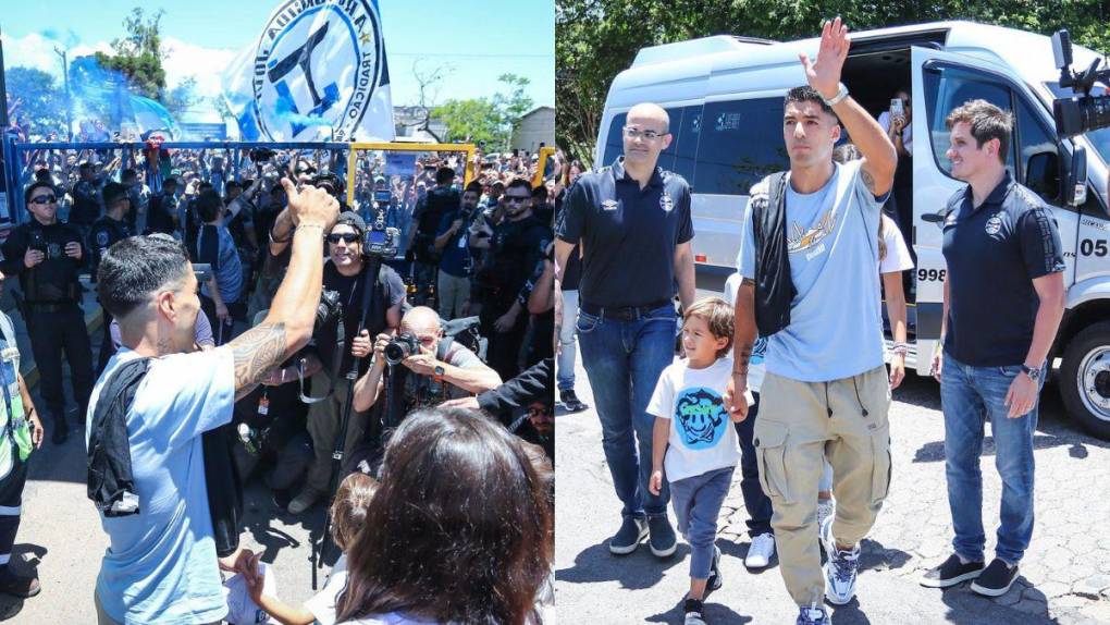 Como héroe: el impresionante recibimiento del Gremio a Luis Suárez