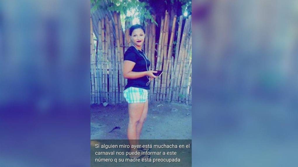 Muerta hallan a Fabiola Jácome, joven desaparecida tras ir al carnaval de Olanchito