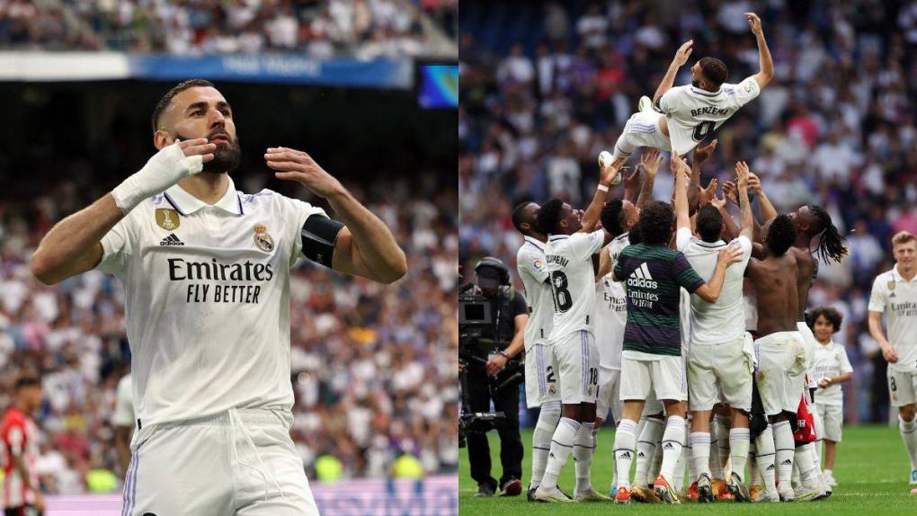 Aplausos, un último grito y homenaje a Benzema en su despedida del Real Madrid