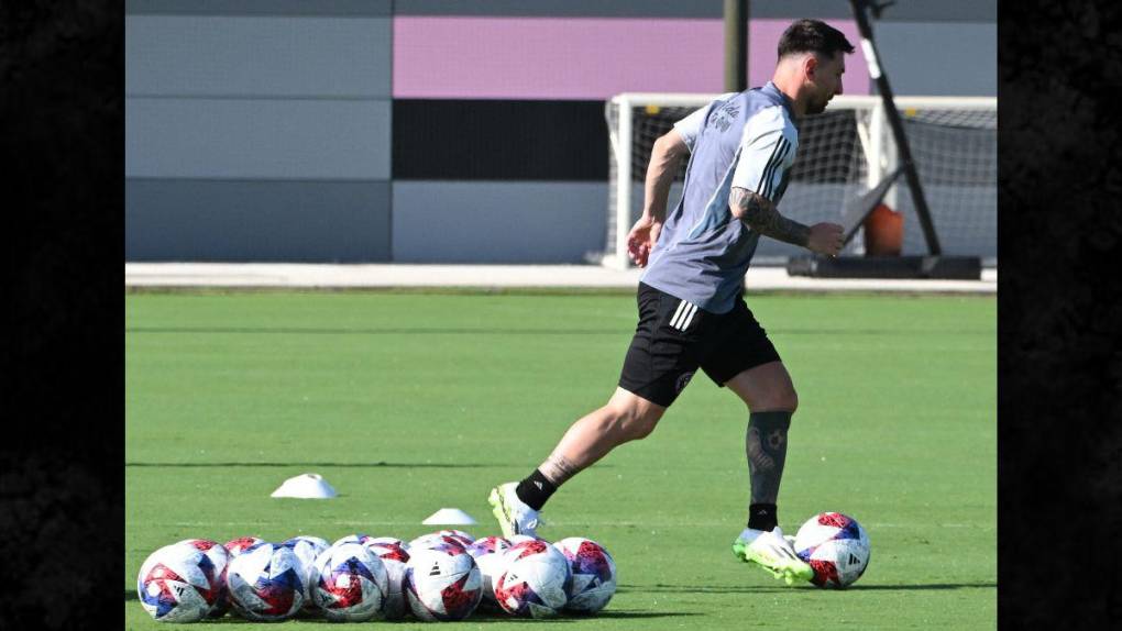 ¡Con pasillo incluido! Así fue el primer entrenamiento de Messi con el Inter Miami