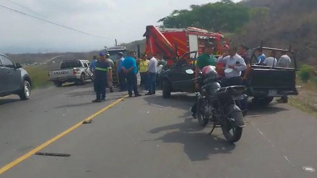 Fallido intento de rebasar provocó fatalidad en cuesta La India, carretera a Olancho