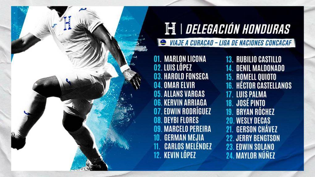 Diego Vázquez y jugadores de la Selección de Honduras tendrán su primera prueba ante Curazao