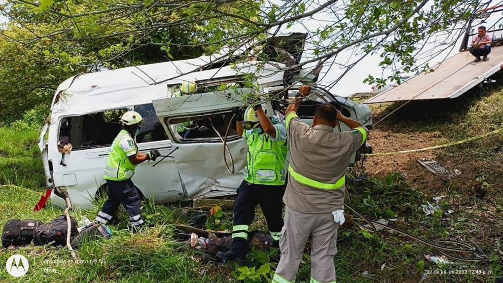 Así fue el fuerte accidente que segó la vida de cuatro hondureños en Tabasco, México