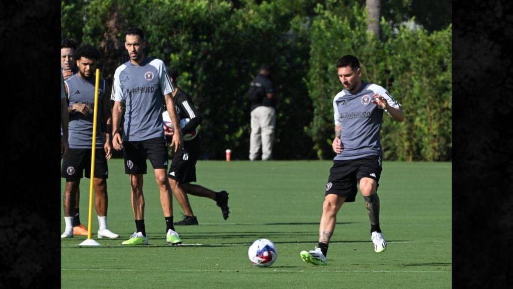 ¡Con pasillo incluido! Así fue el primer entrenamiento de Messi con el Inter Miami