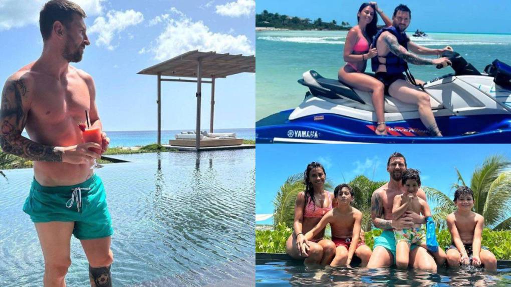 ¡Muy cerca de Miami! Así disfrutan Messi y su familia de sus vacaciones en Bahamas