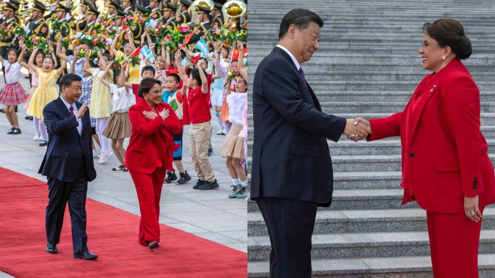 Cálido recibimiento: así fue el encuentro entre Xiomara Castro y Xi Jinping en China